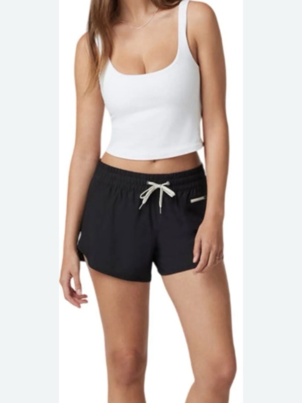Vuori Clementine 2.0 shorts lightweight  Olive Green zip coin pocket XS